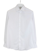 SUITSUPPLY Traveller Slim Fit Formal Shirt Men's UK 41L Spread Neck White