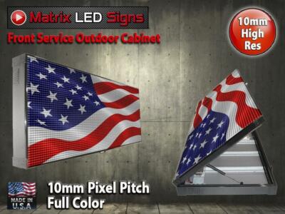 1line Led Sign LED Sign Outdoor Full Color Single Sided LED Programmable Message ...
