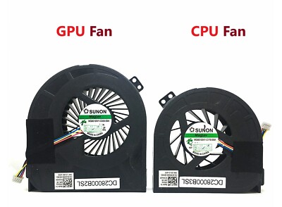 NEW Dell Precision M4800 CPU & GPU Cooling Fan DC28000DDD0 DC28000DEDL 