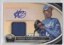 2013 Bowman Platinum Auto Relic Yordano Ventura #AR-YV Auto 9k7