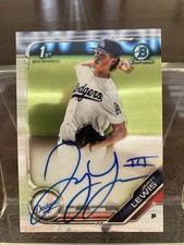 2019 Bowman Chrome Jimmy Lewis 1st Bowman Base Auto #CDA-JL Dodgers