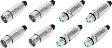 8 Switchcraft AAA3MZ  AAA3FZ Male  Female XLR Connectors Cable Mount