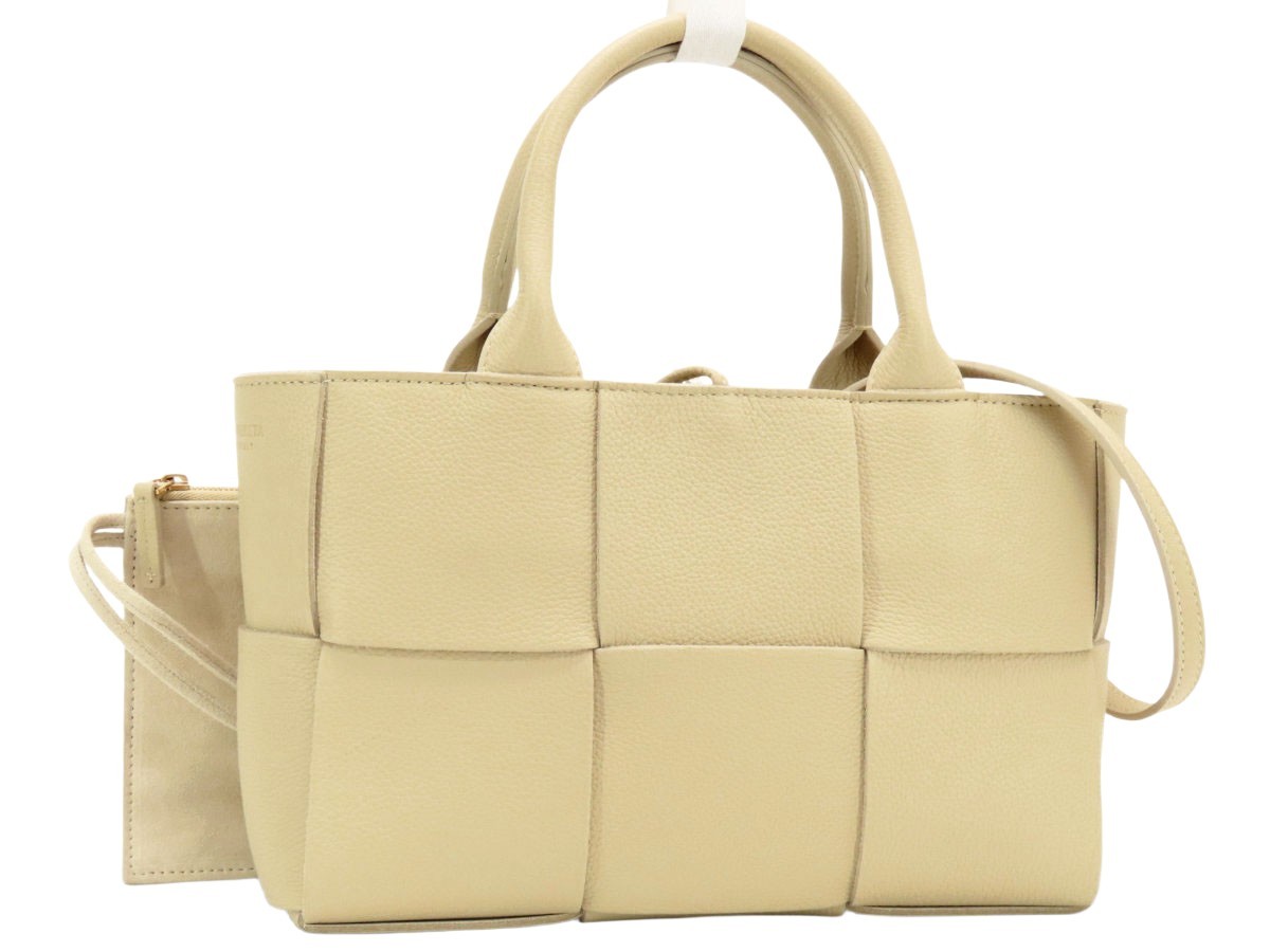 Bottega Veneta 709337 Maxi Intrecciato Mini Arco 2WAY Tote Bag Handbag Shoulder