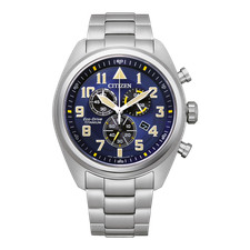 CITIZEN Herren Armbanduhr AT2480-81L Solaruhr Titan Chronograph 43mm B-Ware