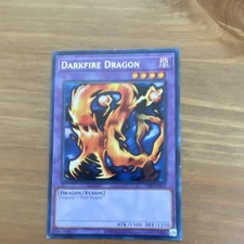 Yu-Gi-Oh Darkfire Dragon Fusion Card LOB-019 1500 ATK 1250 DEF Card Stock