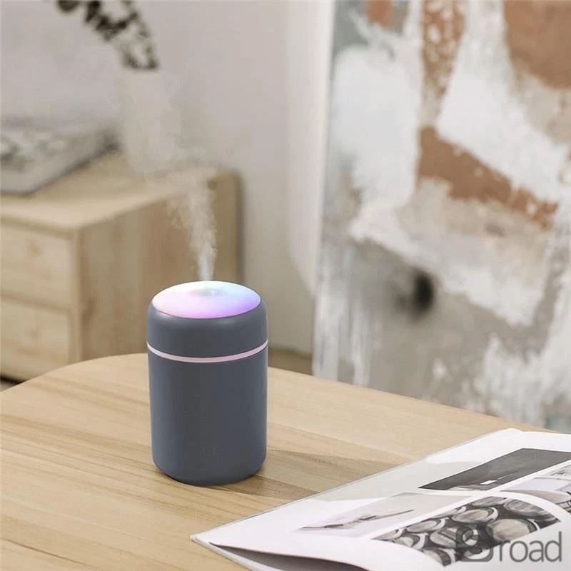 Portable Mini USB Humidifier 300ml Auto Shut-Off Cool Mist For Bedroom Office - Image 4 of 4