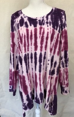 logo by lori goldstein Size 1X TIE DYE Women s Top Tunic Never Worn Washed Once