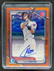2024 Bowman Draft Cole Mathis Chrome Auto Orange Wave Refractor 1st #24/25
