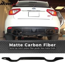 Fits 08-14 Subaru Impreza Wrx Sti R205 Rear Lip Diffuser Matte Carbon Fiber