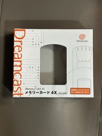 Dreamcast Memory Card 4X HKT-4100 Boxed Complete OEM SEGA Tested Works Japan
