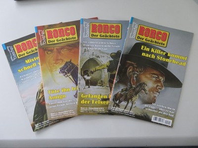 4 x RONCO - Der Geächtete - Bastei Neuauflage 2026 Nr. 9,10,11,12 Western-Roman