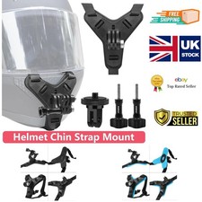 Chin Strap Mount - GoPro Helmet Holder for Motorcycle - DJI SJCAM Compatible