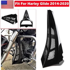 Black Chin Spoiler Scoop Fits For Harley Touring Street Road Glide FLHX FLTRX 22