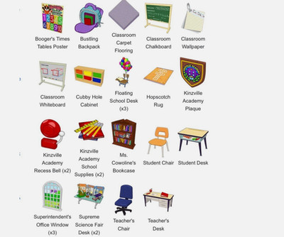 Webkinz Classroom Makeover Package EXCLUSIVE school 26 items Virtual code msgd