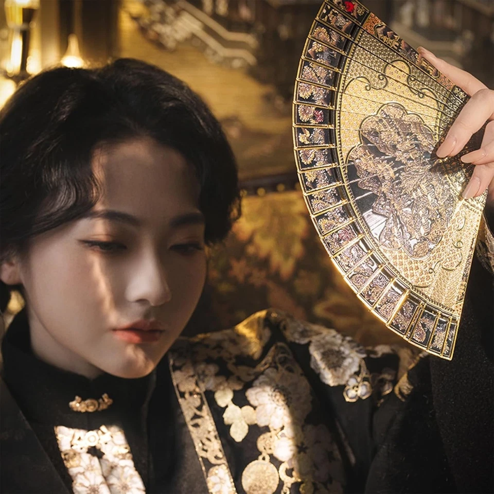 Piececool 3d Puzzles for Adult Gold-painted landscape fan 56p metal JAPAN MJZ - Image 3 of 4