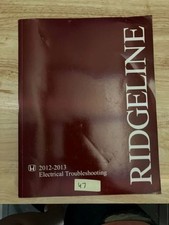 OEM HONDA 2012 - 2013 RIDGELINE ELECTRICAL TROUBLESHOOTING MANUAL SERVICE