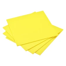 4Pack Yellow EVA Foam Sheets 10 x 10 Inch 5mm Thickness for Crafts DIY Projects
