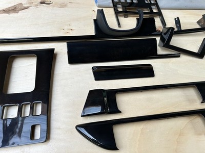 Mercedes w126 Sec Complete Wood Set Pigment Black, Pigment Schwarz
