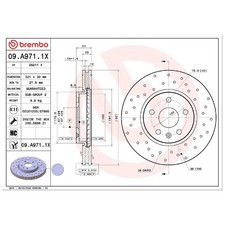 2x Bremsscheibe vorne für Chevrolet Camaro Malibu V300 | 681969