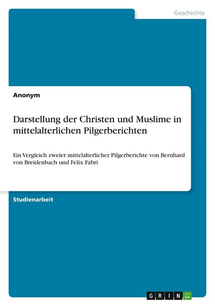 Anonymous | Darstellung Der Christen Und Muslime In Mittelalterlichen...-image