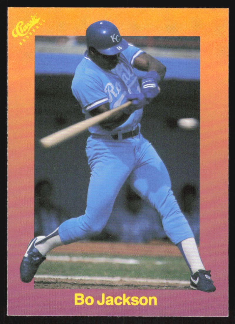 1989 Classic Travel Orange Bo Jackson #122 Kansas City Royals