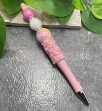 Handmade Acrylic Rhinestone Beads Black Ink Glitter Pen New Free Ship C1123