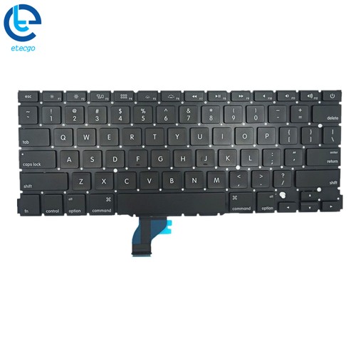 Teclado Negro Para Apple Macbook Pro 13" A1502 2013 2014 2015 Modelo Retina - Imagen 3 de 8