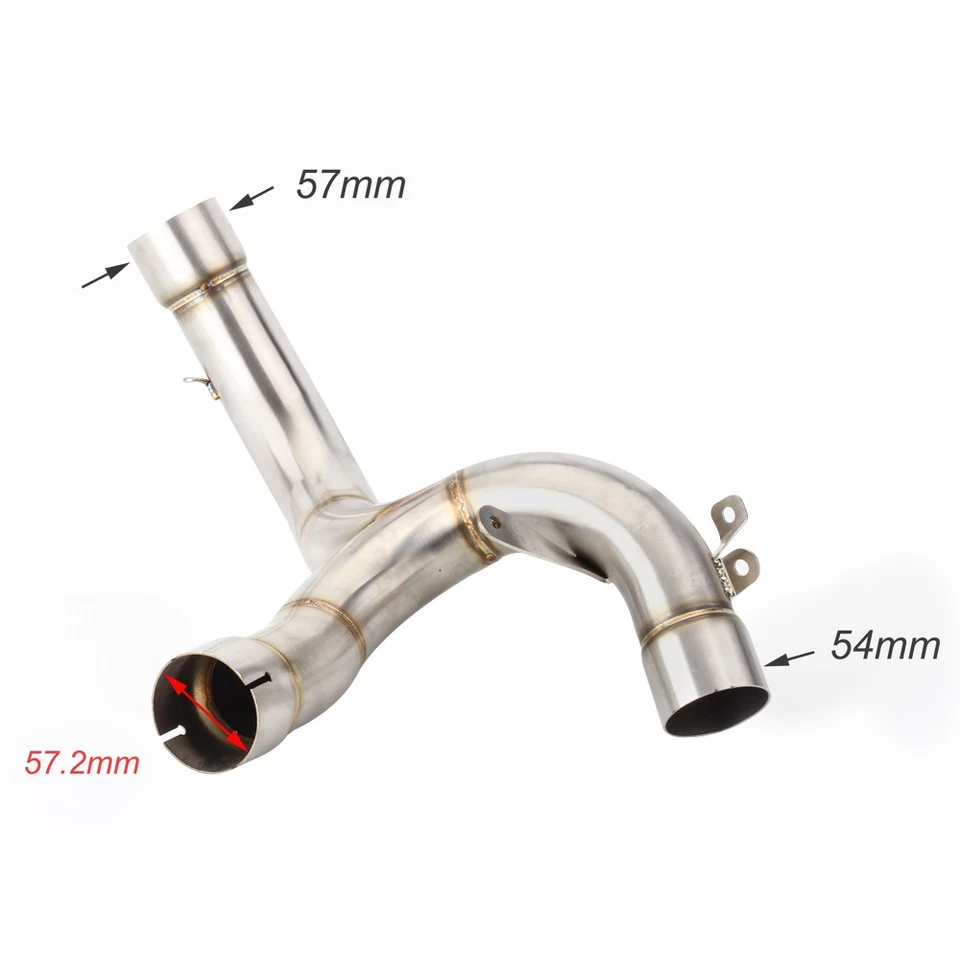 For Ducati Multistrada 1200 S 2015-2017 MTS1200 S Exhaust Mid Link Pipe Slip-on - Image 2 of 4