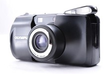 Olympus  mju Zoom 105 black Point  Shoot 35mm Film Camera from Japan Near Mint