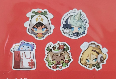 Com2us Store Sticker Games Con  Merch Aufleber Anime Genshin Neu & OVP