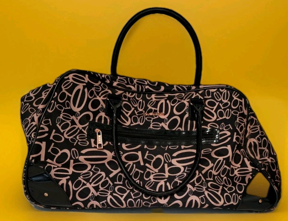Bebe Giselle Rolling Duffell Bag Carry On Luggage Travel Weekender Bag  Used  - Image 3 of 4