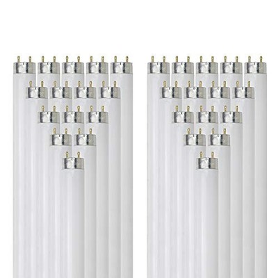 30 Pack F15T8/CW 15W T8 G13 Cool White 4100K 18'' Linear Fluorescent Lamps