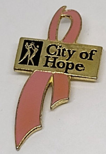 City of Hope Pink Ribbon Awareness Lapel Pin