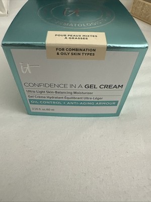 It Cosmetics Confidence In A Gel Cream Moisturizer, Oil-Control, 2 oz (60 Ml)
