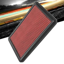 Red High Flow Washable Drop-In Panel Air Filter For 14-20 Nissan Rogue/X-Trail