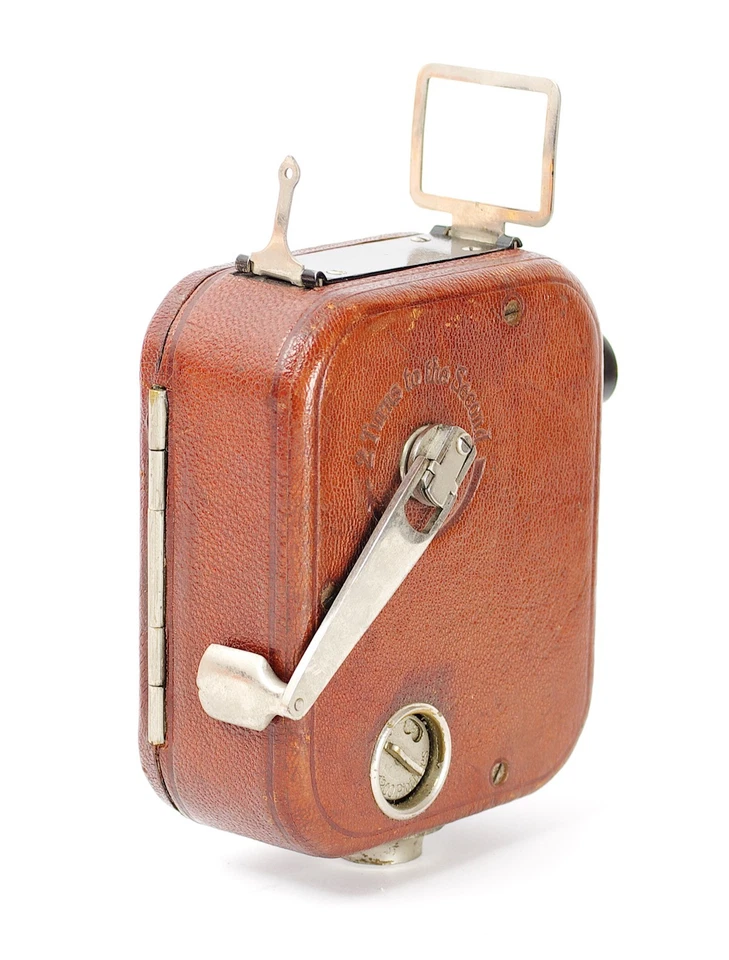 Cámara de Cine Pathe Baby con Krauss Trianar 2cm Cuero Marrón Vintage Nº060420 Foto 3 de 4