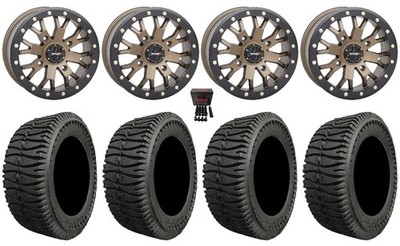 System 3 SB-4 14''Wheels Br 4+3 25.5x8.5'' Radial LI-EF Tires Kawasaki Teryx Mule