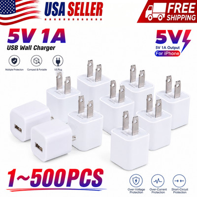 Universal 5V 1A US Plug USB AC Wall Charger Power Adapter For Smart Phone Lot