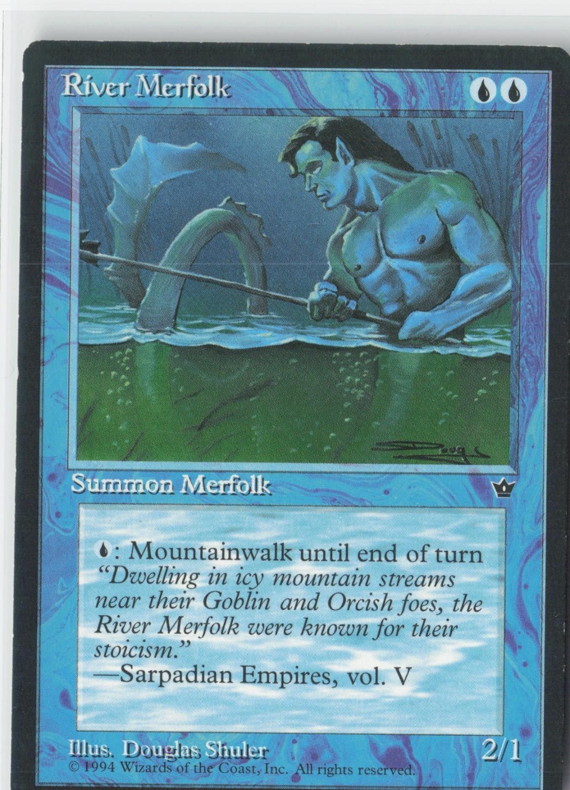 River Merfolk Rare Fallen Empires Magic: The Gathering Near Mint