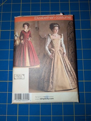 Simplicity Costume Pattern 3782 ELIZABETHAN ERA/Renaissance  Sz 6-12 UNCUT