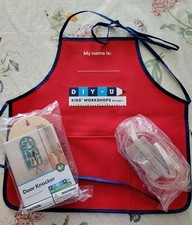 Lowe's   DOOR KNOCKER DIY Kids Workshop Kit w Patch, Apron  Goggles JUNE 2025