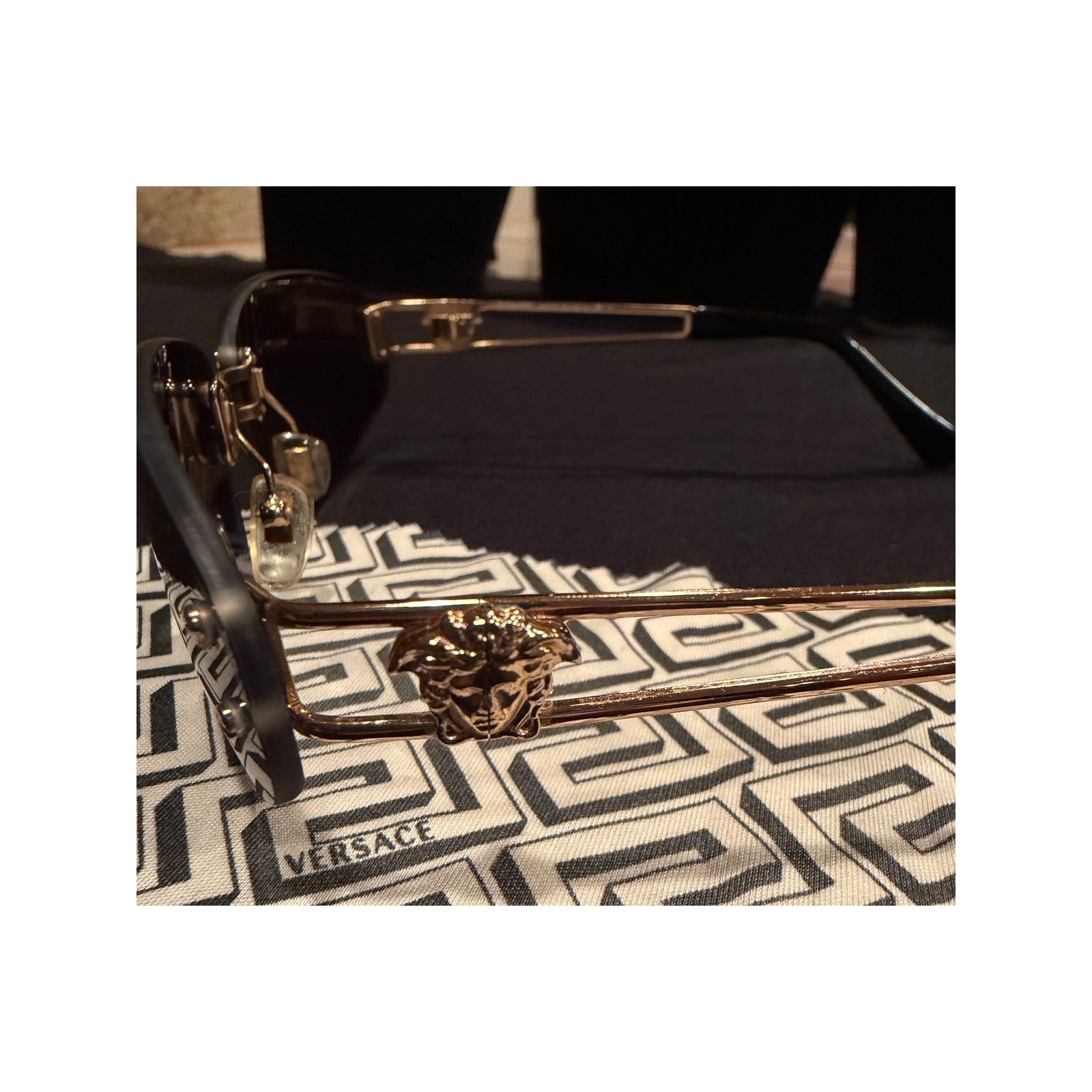 RARE Versace Medusa rimless sunglasses from the 1990s image 4