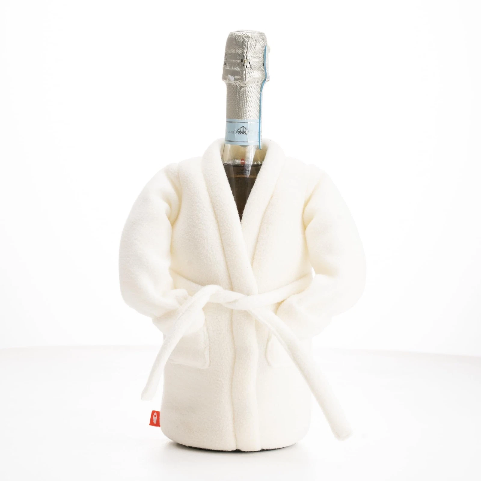 Insulated Wine Cooler Sandy White for 750ml Bottles Portable Beverage Chiller