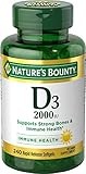 Nature's Bounty Vitamin D-3, 2000 Iu Softgels, 240-Count