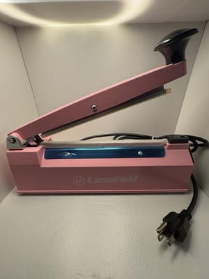 LinsnField PFS-200 Impulse Sealer Pink 300W 110V MPN PFS-200 Heat Bag Sealing