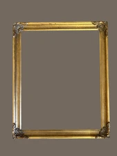Vintage Rococo Revival Gilt Frame | Baroque Style Ornate Corners | Hollywood Reg