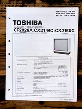Toshiba CF2028A CX2140C CX2150C TV Service Manual Original 