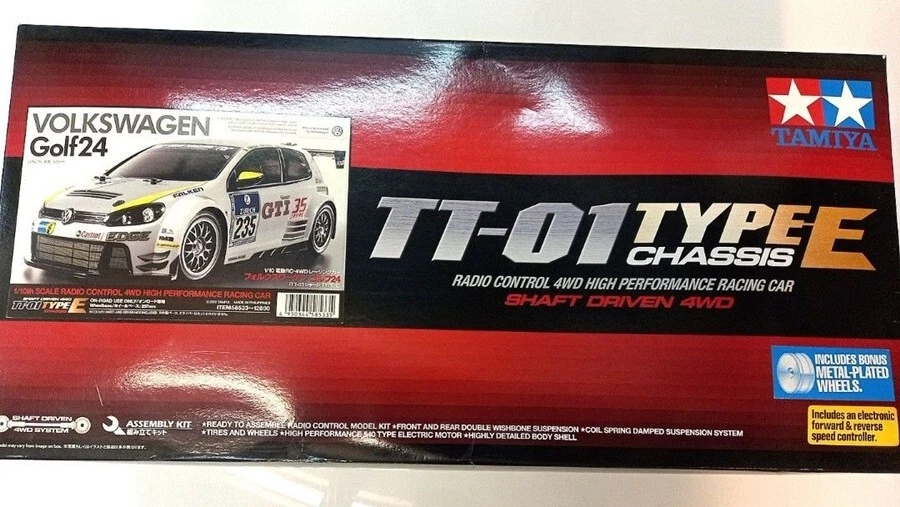 Tamiya # 58533 1/10 RC Volkswagen Golf 24 - TT01 Type E New