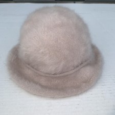 Kangol "Emma" Furgora Angora Mix Hat Cream with Brim and Bow Size Regular.