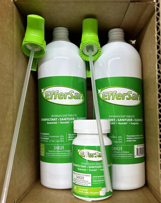 EFFERSAN CONCENTRATED EFFERVESCENT TABLETS 24 TABLETS Plus TWO SPRAY BOTTLES